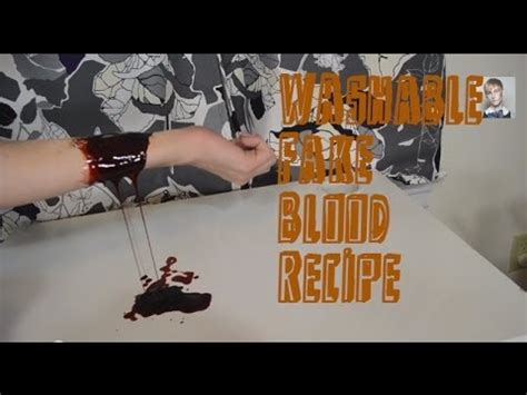 fake blood not stain clothes|non staining blood recipe.